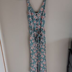 Papillon Blanc Blue and Pink Floral Dress